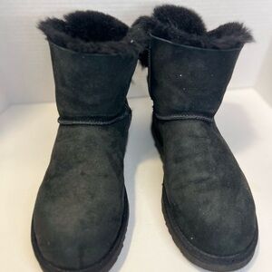 UGG Black Fur-Lined Boots